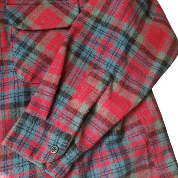 Pendleton Button Down Shirt Mens Large Vintage 90s Grunge Streetwear Utility - Picture 7 of 7